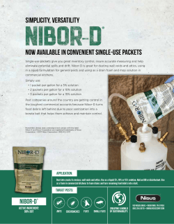 Nibor-D - Nisus Corp