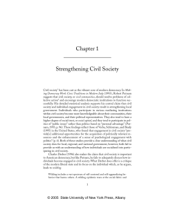 Socialization to Civil Society