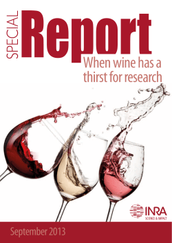 When wine has a thirst for research