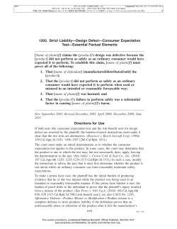 CA Jury Instructions - The Legal Intelligencer