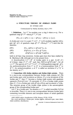 a structure theory of jordan pairs