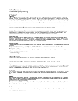 2016 Shopping and Dining Guide
