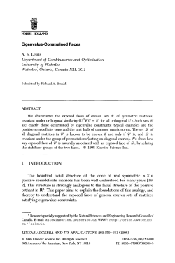 Eigenvalue-Constrained Faces