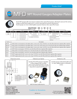 NPT Round Gauges/Adapter Plates