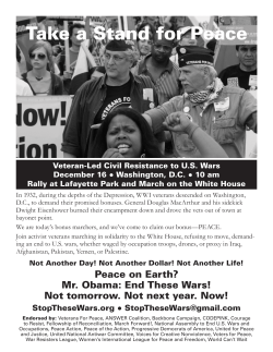 Take a Stand for Peace