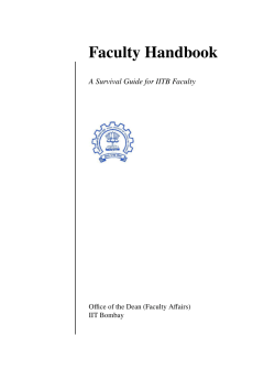 Faculty Handbook