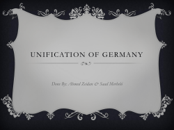 The Unification of Germany - History-13-14
