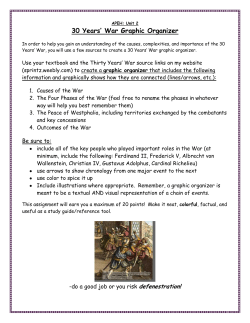 30 Years` War Graphic Organizer