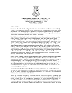 Fall 2016 Officer Report