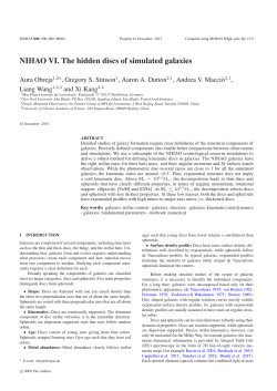 NIHAO VI. The hidden discs of simulated galaxies - Max