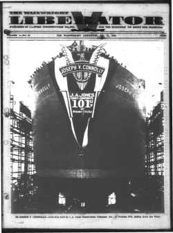 88 JOSEPH V. CONNOLLY—lOlst ship buUt by J. A. Jones