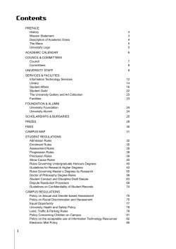 PREFACE History 3 Mission Statement 3 Description of Academic