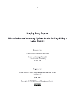 scoping document! - Bulkley Valley Lakes District Airshed