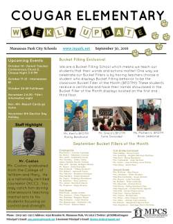 cougar elementary - Manassas Park City Schools