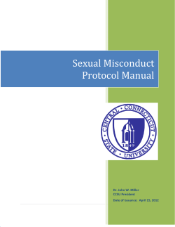 Sexual Misconduct Protocol