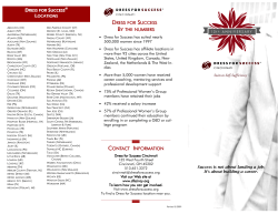 DfSC Brochure rev-5-19-09 - Dress for Success Cincinnati
