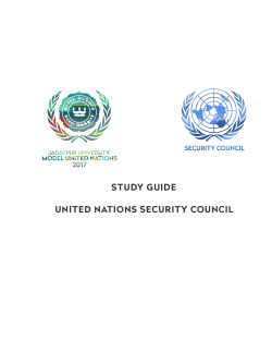 UNSC - Jadavpur University Model United Nations