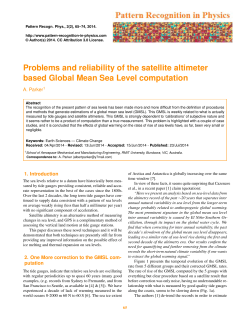 Problems and reliability of the satellite altimeter based Global Mean