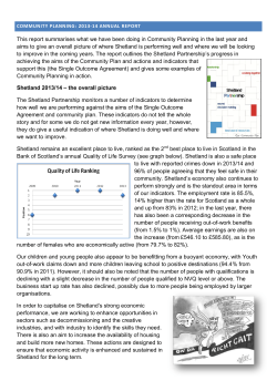 2013/14 annual report - Shetland Islands Council
