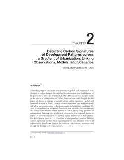 Detecting Carbon Signatures of Development Patterns across a