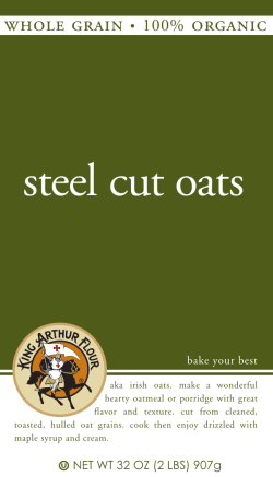 steel cut oats - King Arthur Flour