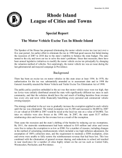 Read on... - Rhode Island League of Cities and Towns