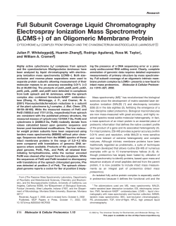 Full subunit coverage liquid chromatography electrospray