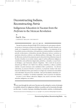 Deconstructing Indians, Reconstructing Patria