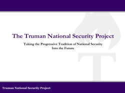The Truman National Security Project