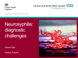 Neurosyphilis &ndash; diagnostic challenges and interesting cases