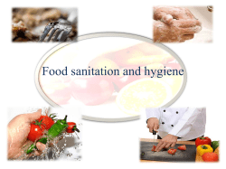 Food sanitation and hygiene