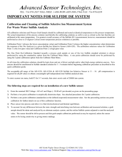 Total Sulfide S2- Ion Selective Addendum