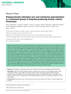 Polysaccharide utilization loci and nutritional specialization in a