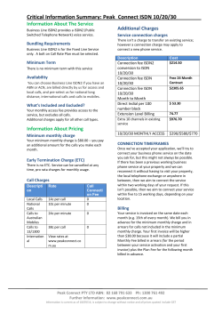 CIS ISDN 10 20 30