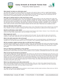 Camp Armonk FAQ - Armonk Tennis Club