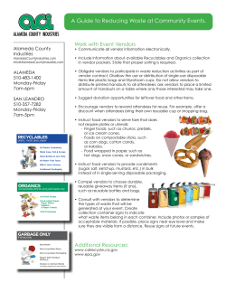 A Guide to Reducing Waste at Community Events.