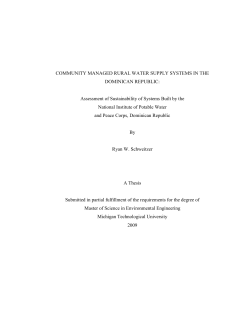 Community Managed Rural Water Supply Systems