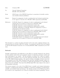 L2/00-002 - American Mathematical Society