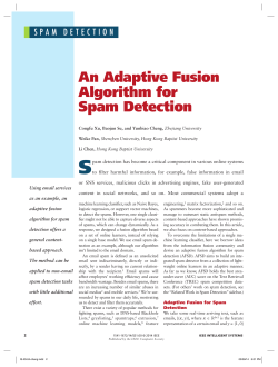 An Adaptive Fusion Algorithm for Spam Detection