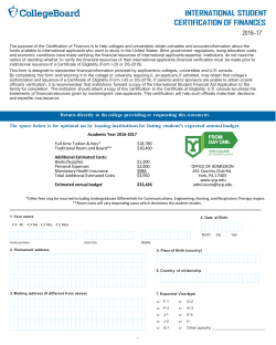 International Financial Form 2016
