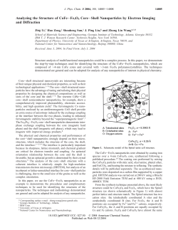 Analyzing the Structure of CoFe&minus;Fe3O4 Core&minus;Shell Nanoparticles