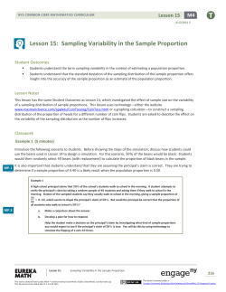 Algebra II Module 4, Topic C, Lesson 15: Teacher Version