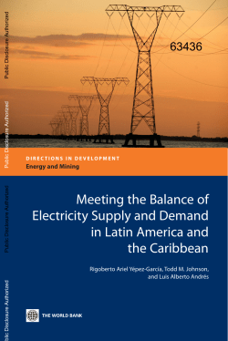 Baseline Electricity Supply Scenario to 2030