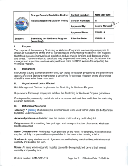 ADM-SOP-619 Stretching Policy