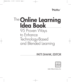 The Online Learning Idea Book