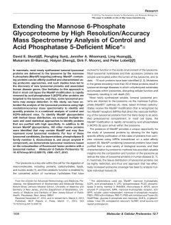 Extending the Mannose 6-Phosphate Glycoproteome by High