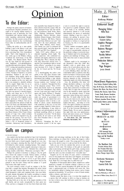 Opinion - Cape Cod Community College