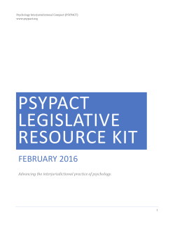 psypact legislative resource kit