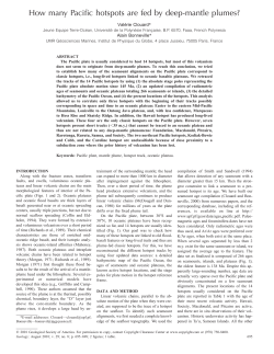 How many Pacific hotspots are fed by deep