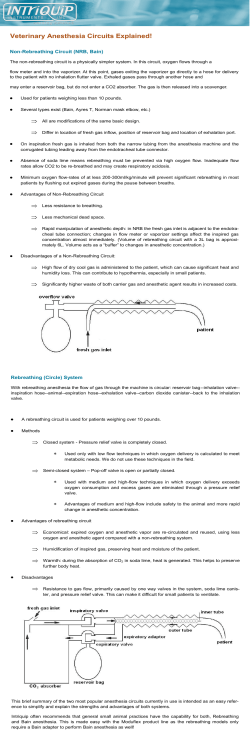 Veterinary Anesthesia Circuits Explained!